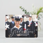 Afstuderen Aankondiging met sterren Afstuderen Fot (Staand voorkant)