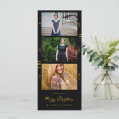 Afstuderen Aankondiging Multi Photo Retro filmstri (Staand voorkant)