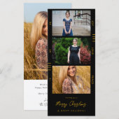 Afstuderen Aankondiging Multi Photo Retro filmstri (Voorkant / Achterkant)