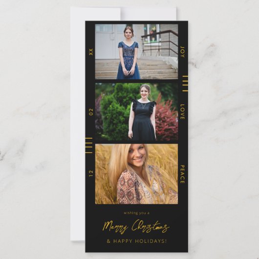 Afstuderen Aankondiging Multi Photo Retro filmstri (Voorkant)