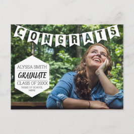 Afstuderen Aankondiging Partij Foto Briefkaart