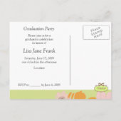 Afstuderen Aankondiging, Party Invitations postcar Uitnodiging Briefkaart (Achterkant)