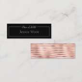 Afstuderen Aankondiging Roos Gold Stripe (Voorkant / Achterkant)