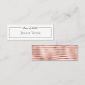 Afstuderen Aankondiging Roos Gold Stripe (Voorkant / Achterkant)