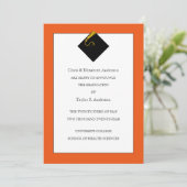 Afstuderen Aankondiging Sinaasappel (Staand voorkant)