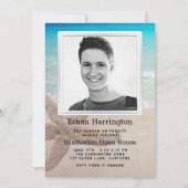 Afstuderen Aankondiging Strandthema (Voorkant)