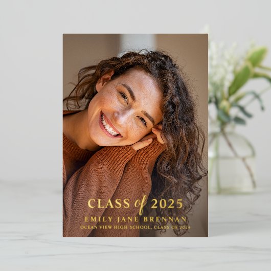 Afstuderen Aankondiging Uitnodiging Afstudeerder F (Staand Voorkant)