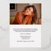 Afstuderen Aankondiging Uitnodiging Afstudeerder F (Achterkant)