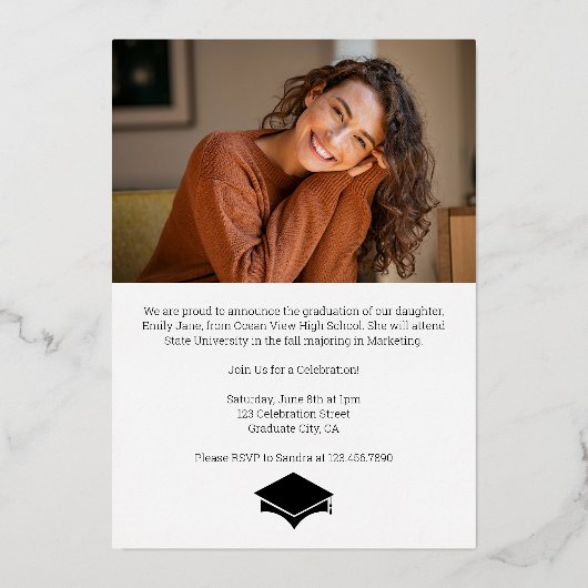 Afstuderen Aankondiging Uitnodiging Afstudeerder F (Achterkant)