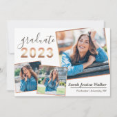 Afstuderen aankondiging van 2023 3 Foto's (Voorkant)