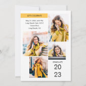 Afstuderen aankondiging van de fotouitnodigingspar (Achterkant)