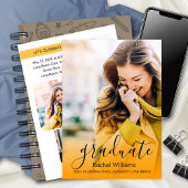 Afstuderen aankondiging van de fotouitnodigingspar