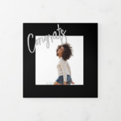 Afstuderen aankondiging van Tri-Fold Multi Photo (Cover)