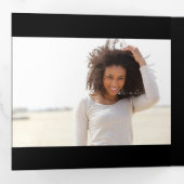 Afstuderen aankondiging van Tri-Fold Multi Photo (Binnenzijde eerst)