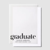 Afstuderen aankondiging Vellum Overlay (Offset)