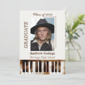 Afstuderen Aankondiging voor Music Major (Staand voorkant)