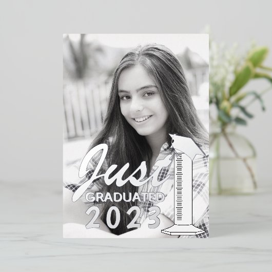 Afstuderen Aankondiging Wetenschap afgestudeerde c (Staand Voorkant)