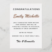 Afstuderen Aankondiging Wetenschap afgestudeerde c (Achterkant)