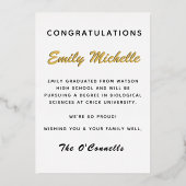 Afstuderen Aankondiging Wetenschap afgestudeerde c (Achterkant)