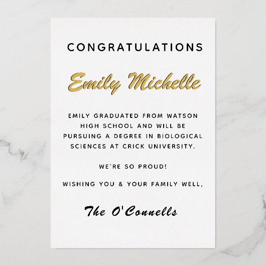 Afstuderen Aankondiging Wetenschap afgestudeerde c (Achterkant)