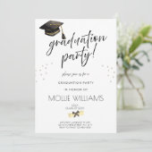 Afstuderen Aankondigingsfeest Uitnodigen, Eenvoudi Kaart (Staand voorkant)