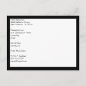 Afstuderen Aankondigingsfoto De datum opslaan Aankondigingskaart (Achterkant)