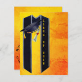 Afstuderen Aankondigingskaart (Voorkant / Achterkant)