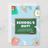 Afstuderen aankondigingskaart Bewerkbaar Aankondiging (Voorkant)