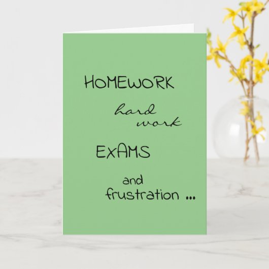 Afstuderen aanraken gefeliciteerd kaart (Gele Bloem)