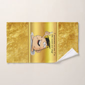 Afstuderen aardappel met een graad bad handdoek (Handdoek)