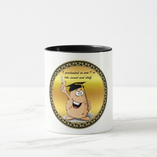 Afstuderen aardappel met een graad mok (Midden)