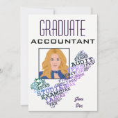 "Afstuderen accountant" Kaart (Voorkant)