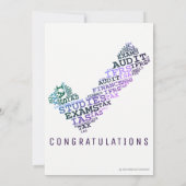 "Afstuderen accountant" Kaart (Achterkant)