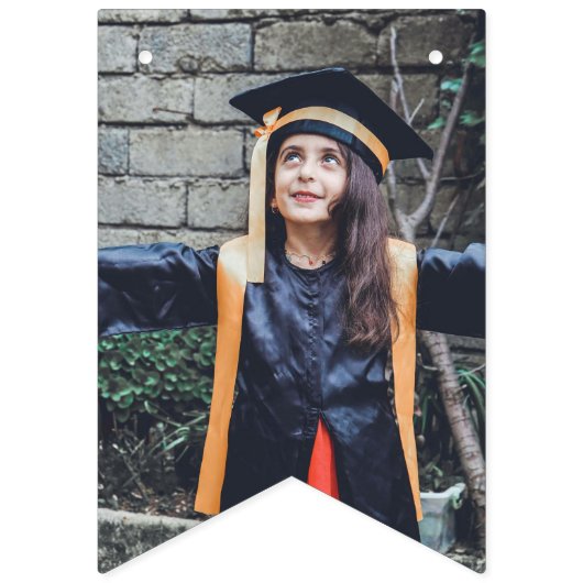 Afstuderen Achievements Grade Niveaus Fotocollage Vlaggetjes (Tweede vlag)