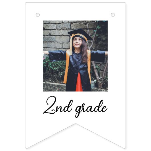 Afstuderen Achievements Grade Niveaus Foto's Moder Vlaggetjes (Tweede vlag)