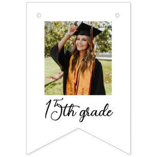 Afstuderen Achievements Grade Niveaus Foto's Moder Vlaggetjes