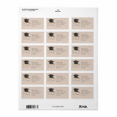 Afstuderen adreslabel etiket (Full Sheet)