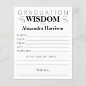 Afstuderen Advice Keepaardcard | Zwart goud (Voorkant)