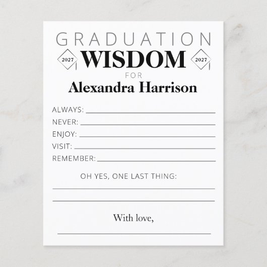 Afstuderen Advice Keepaardcard | Zwart goud (Voorkant)