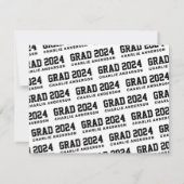 Afstuderen advies en wensen afstudeerder jaar zwar notitiekaartje (Achterkant)