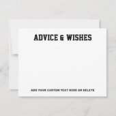 Afstuderen advies en wensen afstudeerder jaar zwar notitiekaartje (Voorkant)