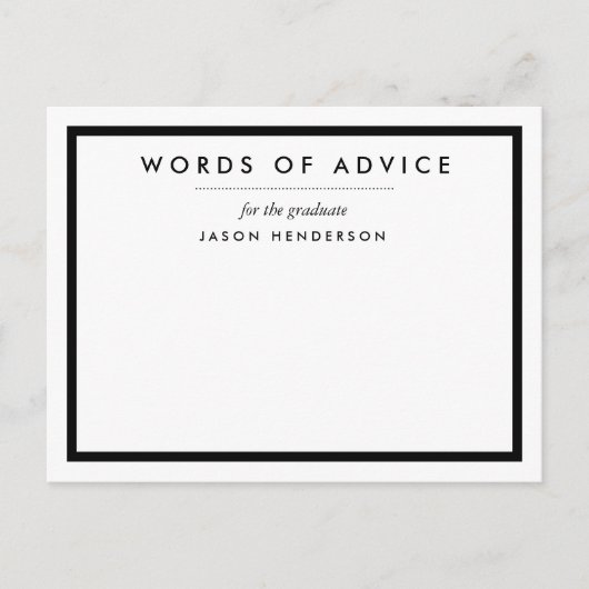 Afstuderen Adviezenkaarten Advieskaart (Voorkant)
