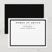 Afstuderen Adviezenkaarten Advieskaart (Voorkant / Achterkant)