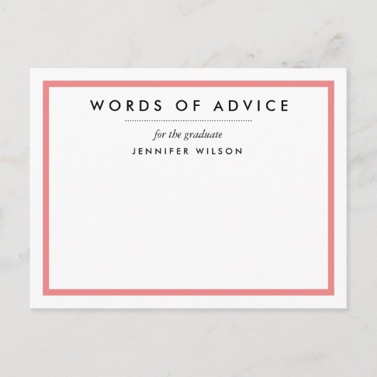 Afstuderen Adviezenkaarten Advieskaart (Voorkant)