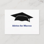 Afstuderen Adviseur Wisdom Beste wensen Afstudeerd Advieskaart (Achterkant)