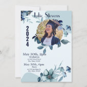 Afstuderen Afbeelding Bloemen 2024 Kaart Uitnodigi (Voorkant)