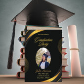 Afstuderen Afbeelding Goud Bloeiende Kaart 2024