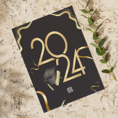 Afstuderen Afbeelding gouden lint Kaart 2024