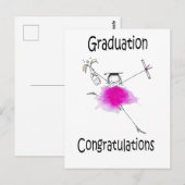 Afstuderen afdrukken |Afstuderen Cadeau | Briefkaart (Voorkant / Achterkant)