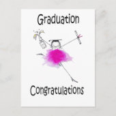 Afstuderen afdrukken |Afstuderen Cadeau | Briefkaart (Voorkant)